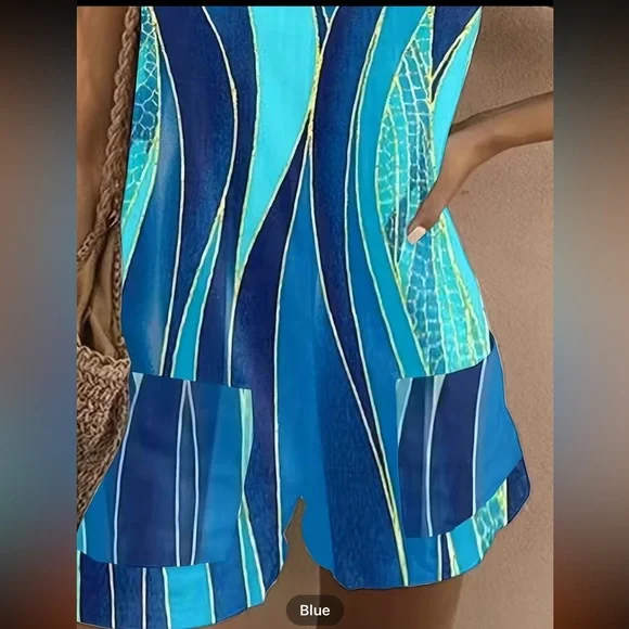 Unique look romper. Sizes 2X and 3 X - Picture 3 of 3